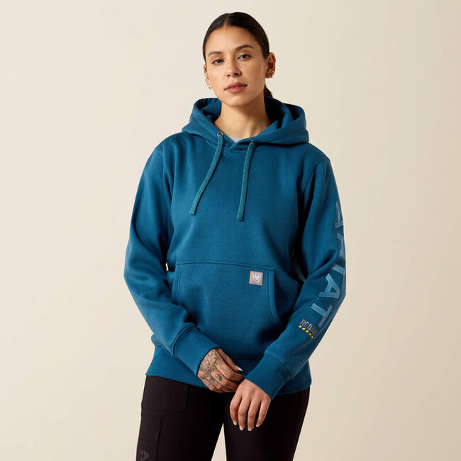 WMS Rebar Workman Graphic Hoodie DEEP DIVE/STORM BLUE LG