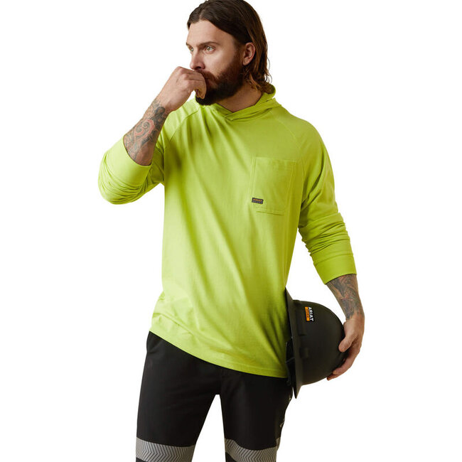 WMS Rebar Cotton Strong Hooded T-Shirt REFLECTING POND MED