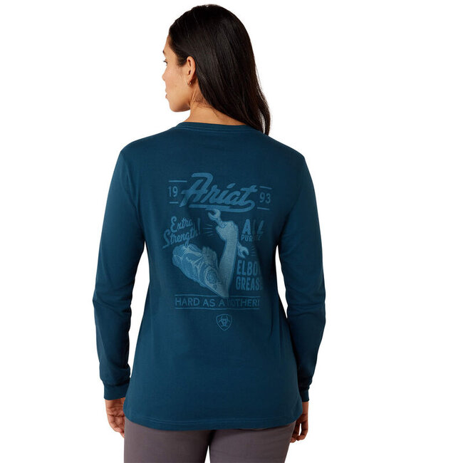 WMS Rebar Cotton Strong Vintage Mother Long Sleeve T-Shirt REFLECTING POND LG