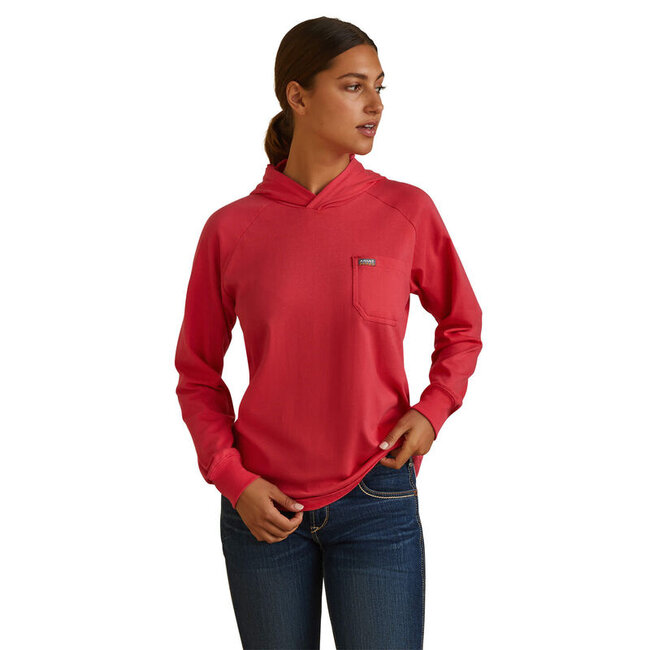 WMS Rebar Cotton Strong Hooded T-Shirt WINDSOR WINE XL