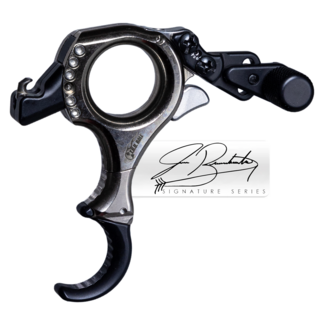 Tru Ball T.R.U. Ball Archery Abyss Flex 3 or 4 Finger (Ergo Adj Finger Pieces) QuickSilver Medium Release TABF-QS-M