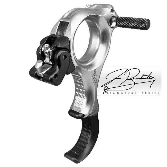 T.R.U. Ball Archery Fulkrum AC Flex 3 Finger Aluminum/Brass Quick Silver Brass Small Handle Release TFAF-QS-S