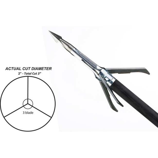 Grim Reaper Whitetail Special 3 Blade Mechanical Broadheads- 4 pk