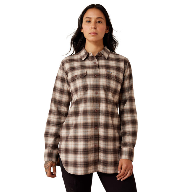 WMS Rebar DuraStretch Flannel Tunic SILVER GREY SML