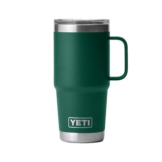 YETI Rambler 20oz Travel Black Forest Green