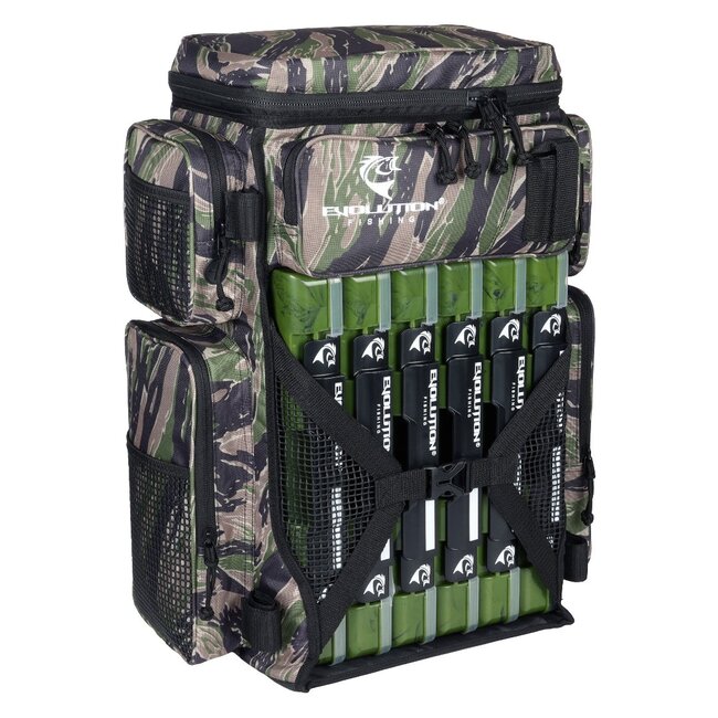 Evolution Fishing Drift Series Tackle Backpack - Tiger