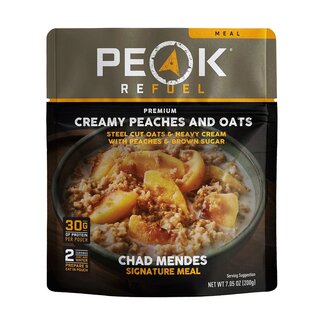 Peaches & Cream Steel Cut Oatmeal
