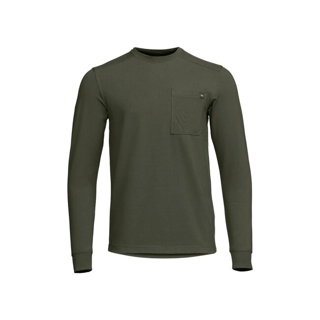 Foothills Long Sleeve Crew Cypress Green L