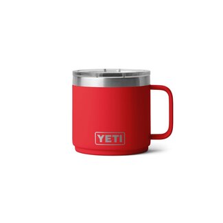 YETI Rambler 14 Oz Rescue Red Bpa Free Ceramic Lined Stackable Mug With Magslider Lid