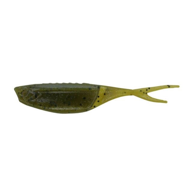 3.5 in HINGE MINNOW@GRN PUMPKIN/BLK FLK