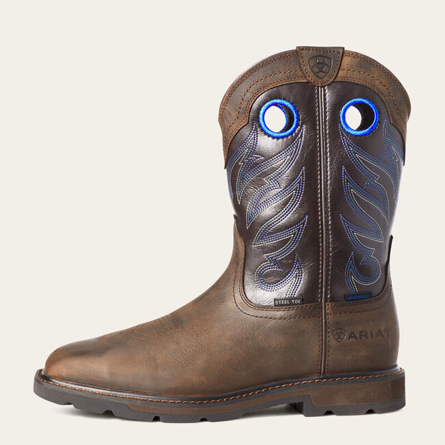 Ariat Men's Groundwork Waterproof Wide Square Toe Steel Toe Work Boot