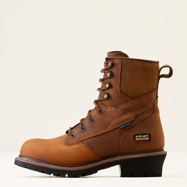 Ariat Men's Logger Shock Shield Waterproof Work Boot