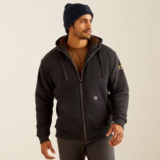 Ariat Apparel Ariat Men's Rebar All-Weather Sherpa-Lined Full Zip Hoodie