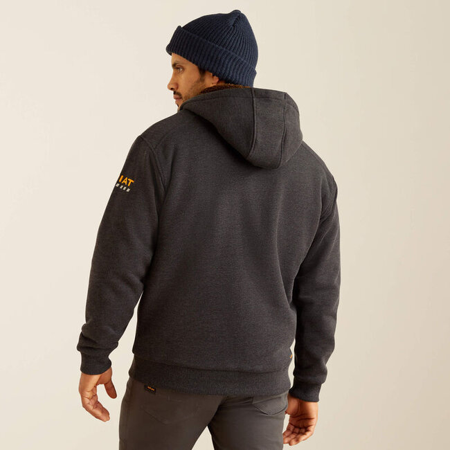Ariat Men's Rebar All-Weather Sherpa-Lined Full Zip Hoodie