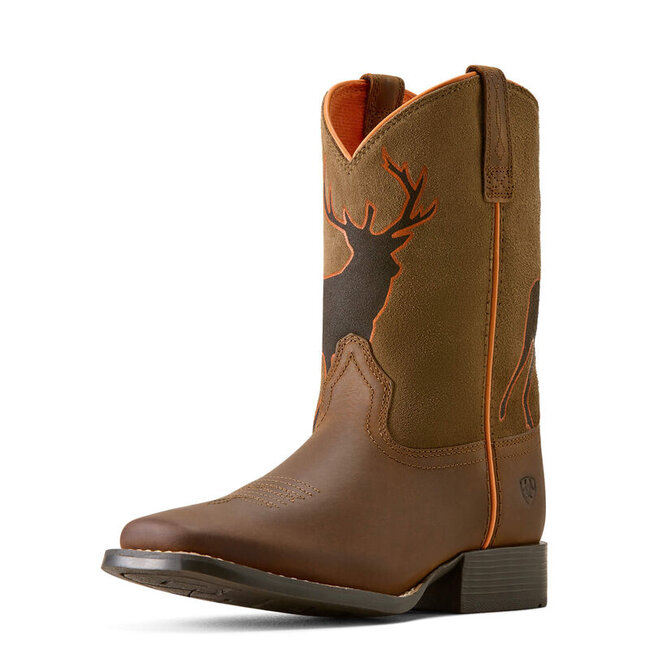Ariat Kids Trail Cam Wide Square Toe Western Boot