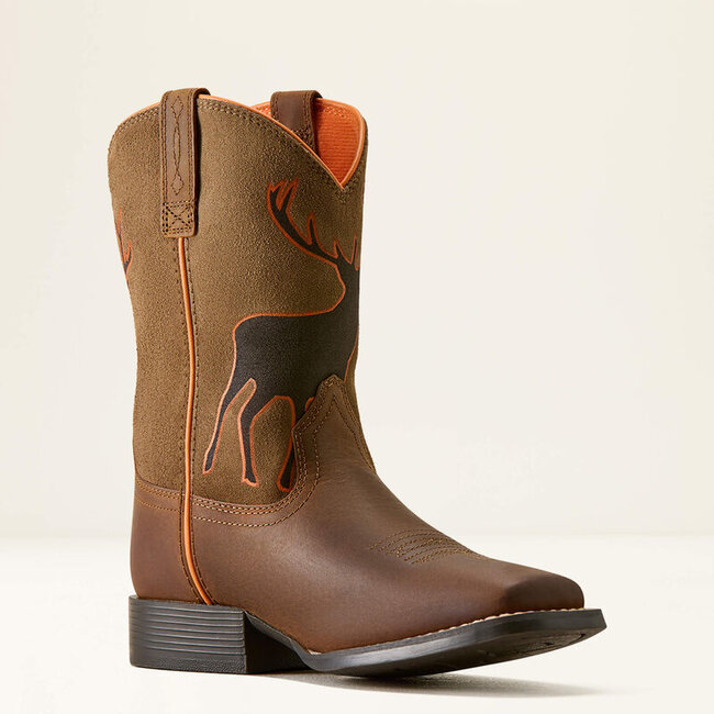 Ariat Kids Trail Cam Wide Square Toe Western Boot