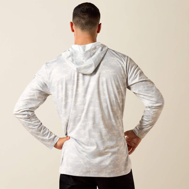 Ariat Men's Rebar Sunblocker Printed Craft Hooded Long Sleeve T-Shirt