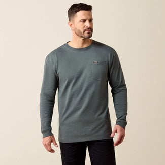Ariat Apparel Ariat Men's Rebar Cotton Strong WHLF Shield Long Sleeve T-Shirt