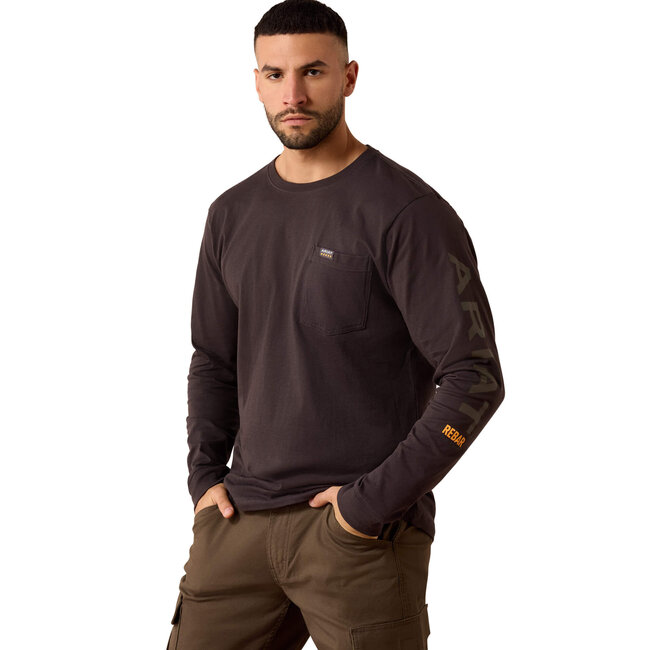 Ariat Men's Rebar Cotton Strong Standard Logo Pocket T-Shirt