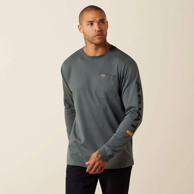 Ariat Men's Rebar Cotton Strong Standard Logo Pocket T-Shirt