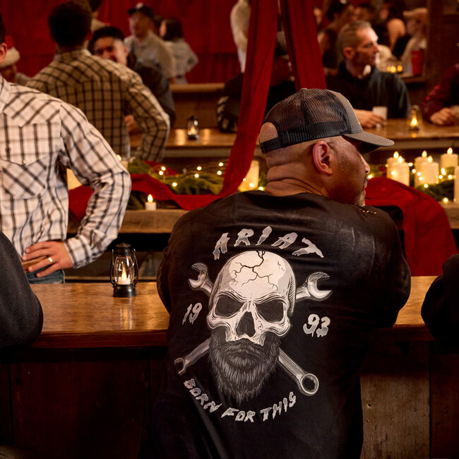 Ariat Men's Rebar Workman Bearded Skull Long Sleeve T-Shirt