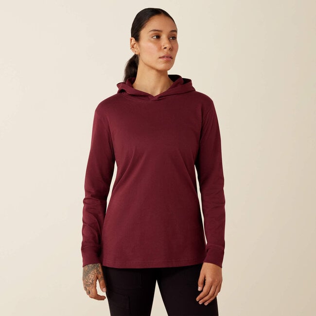 Ariat Women's Rebar Cotton Strong Hooded T-Shirt
