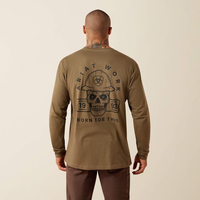 Ariat Men's Rebar Cotton Strong Hardhead Long Sleeve T-Shirt