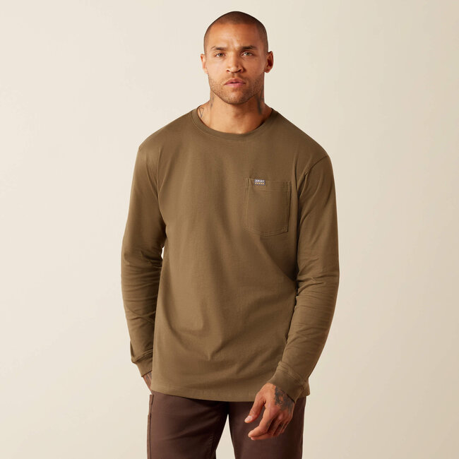 Ariat Men's Rebar Cotton Strong Hardhead Long Sleeve T-Shirt