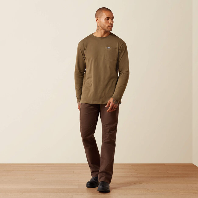 Ariat Men's Rebar Cotton Strong Hardhead Long Sleeve T-Shirt