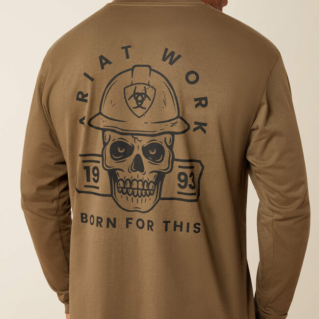 Ariat Men's Rebar Cotton Strong Hardhead Long Sleeve T-Shirt