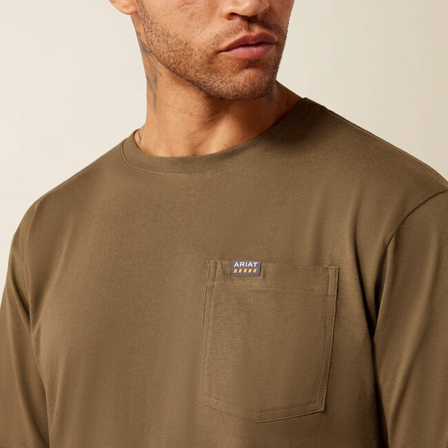 Ariat Men's Rebar Cotton Strong Hardhead Long Sleeve T-Shirt