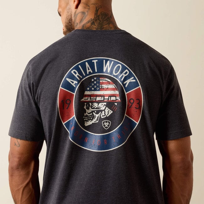 Ariat Men's Rebar Cotton Strong Skull T-Shirt