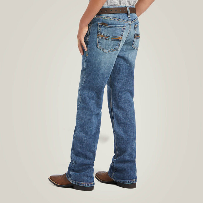 Ariat Boys B4 Relaxed Merrick Fashion Boot Cut Jean Rattler