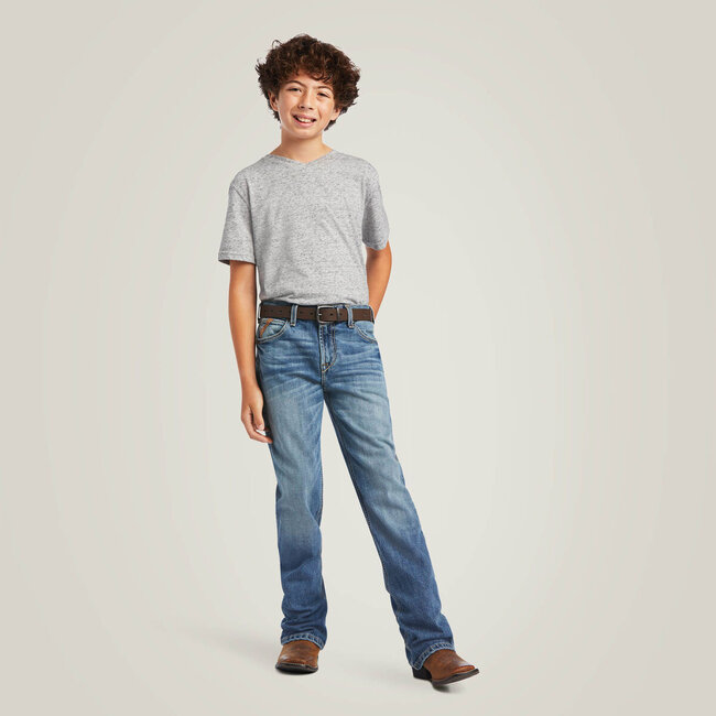 Ariat Boys B4 Relaxed Merrick Fashion Boot Cut Jean Rattler