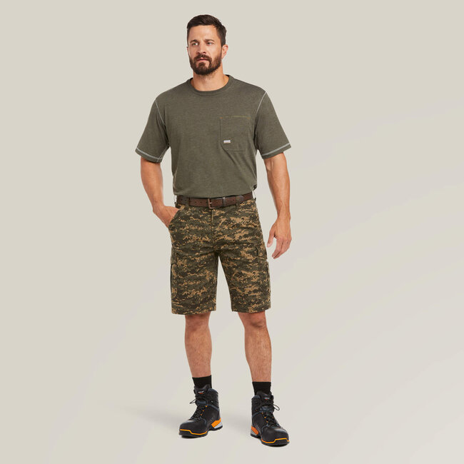 Ariat Men's Rebar DuraStretch Made Tough Cargo 11" Short