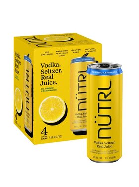 Nutrl Vodka Seltzer Classic Lemonade 4-Pack