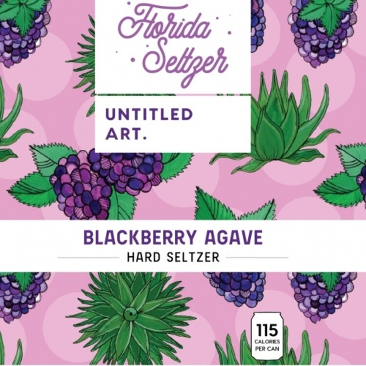 Untitled Art Blackberry Agave Seltzer