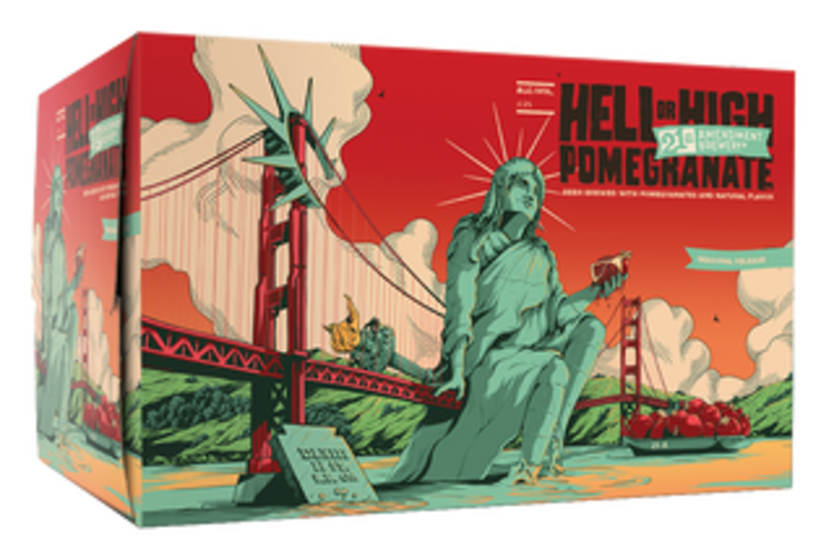 21st Amendment Hell or High Pomegranate Fruit Beer 6-Pack