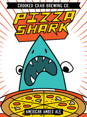 Crooked Crab Pizza Shark Amber Ale
