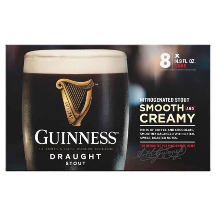 Guinness Draught Stout 8-Pack Cans