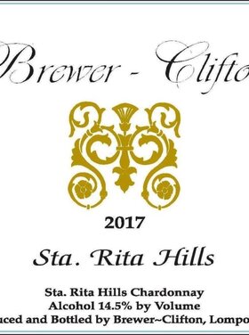 Brewer Clifton Sta. Rita Hills Chardonnay 2017
