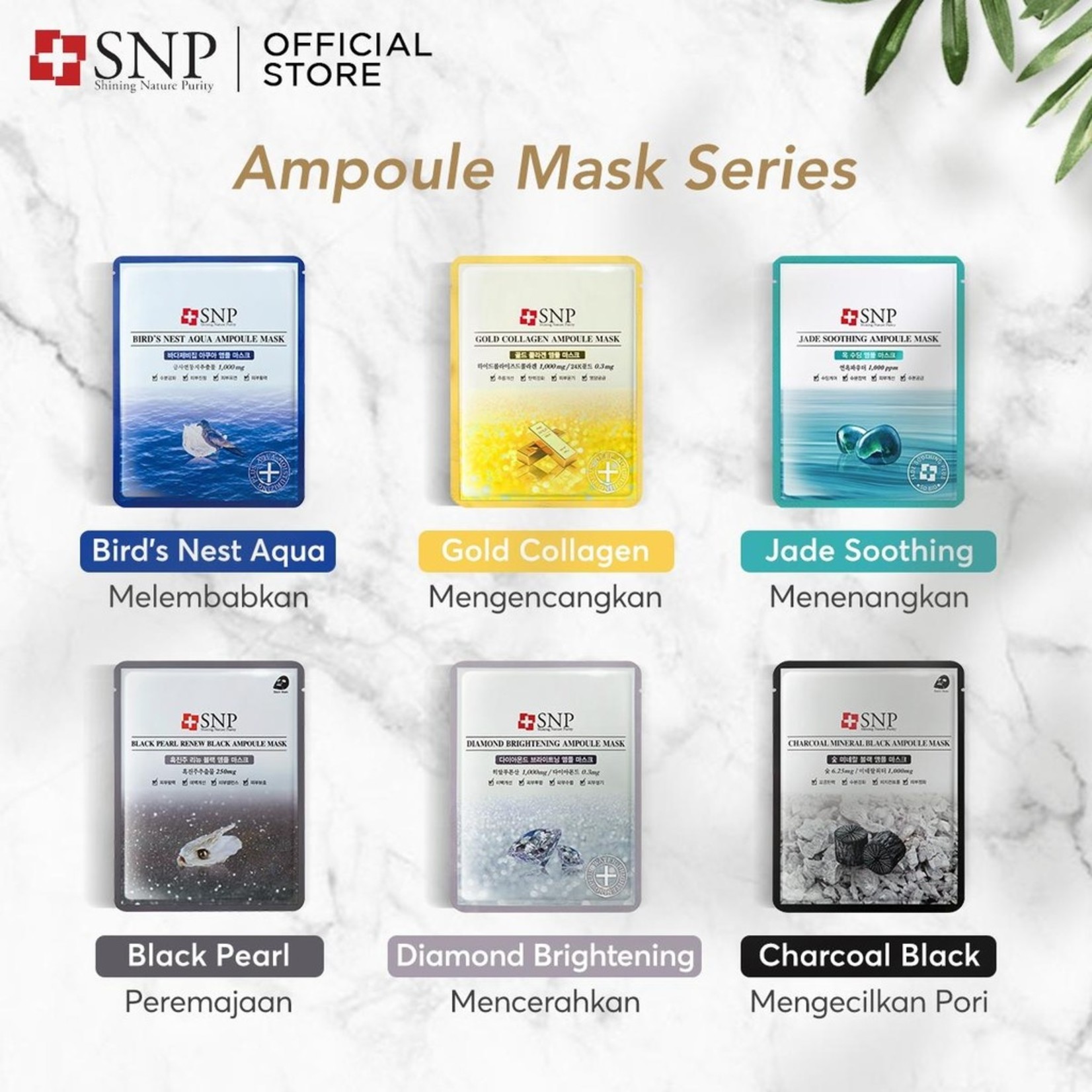 SNP Ampoule Mask 10pcs