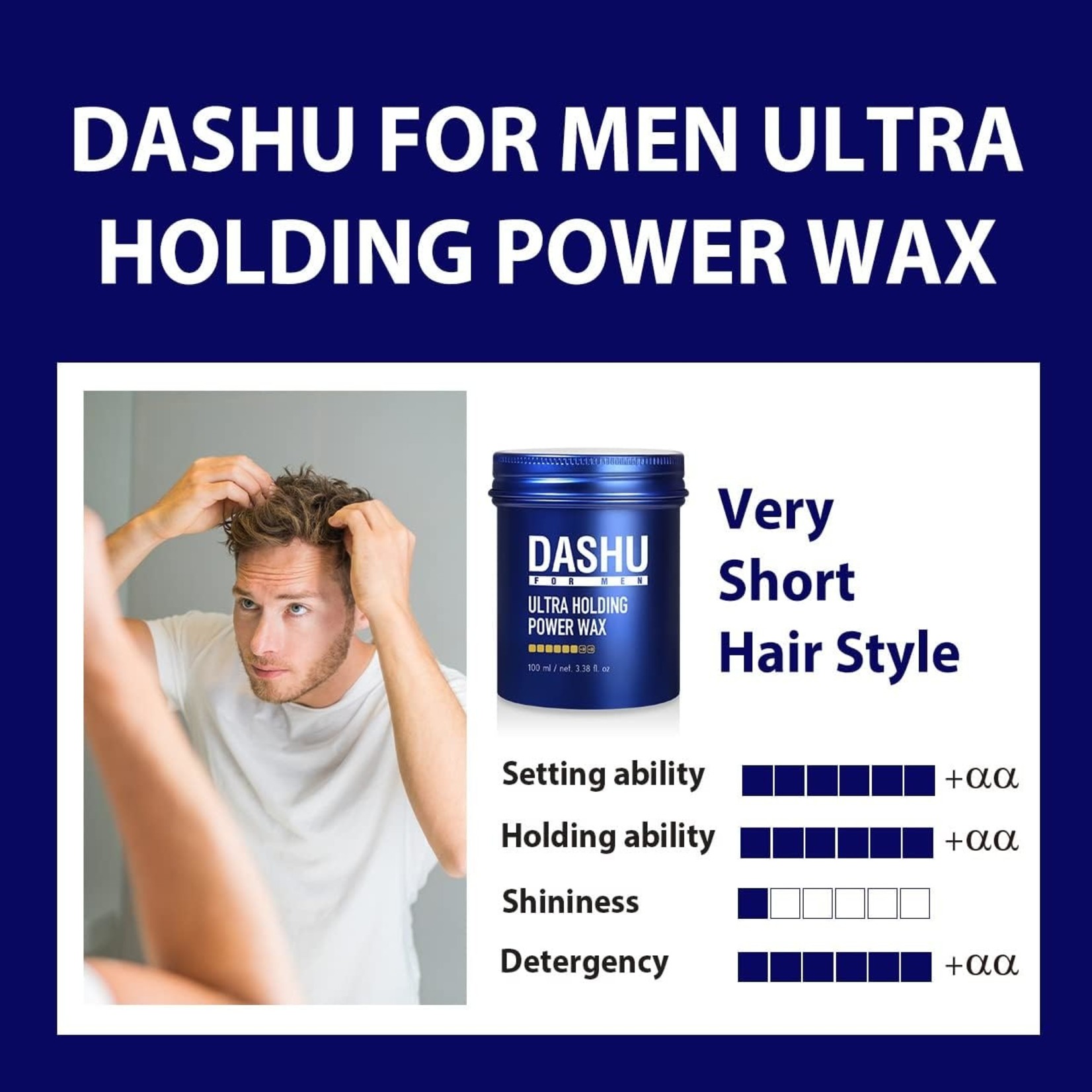 DASHU For Men Ultra Holding Power Wax 100mL