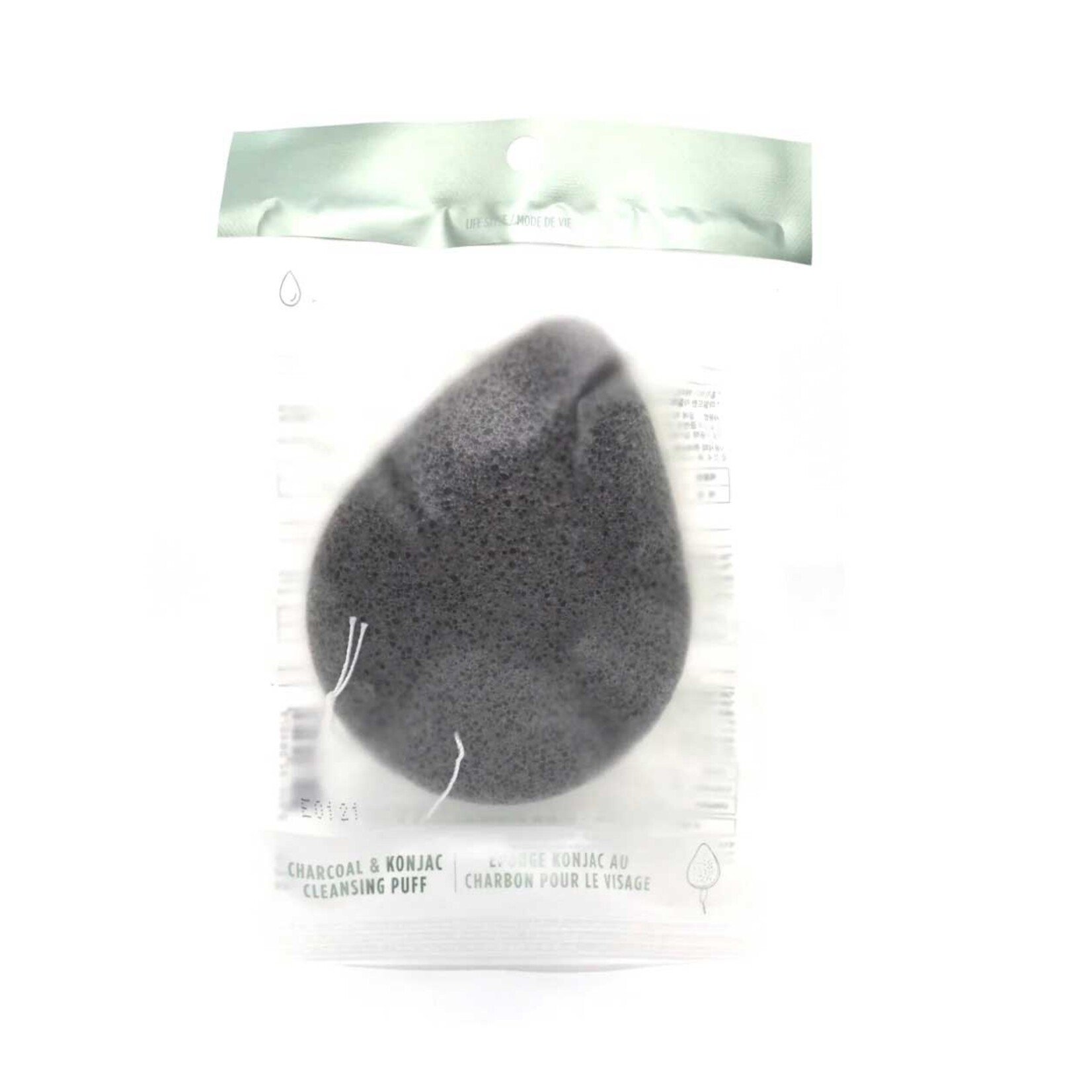 THE FACE SHOP Charcoal & Konjac Cleansing Puff