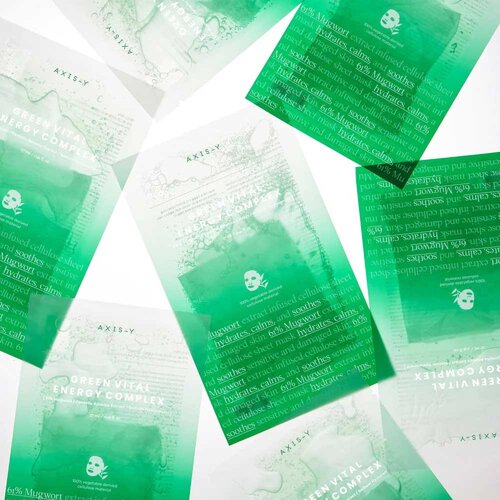 AXIS-Y Mugwort Green Vital Energy Complex Sheet Mask 5pcs AXIS-Y Mugwort Green Vital Energy Complex Sheet Mask 5pcs