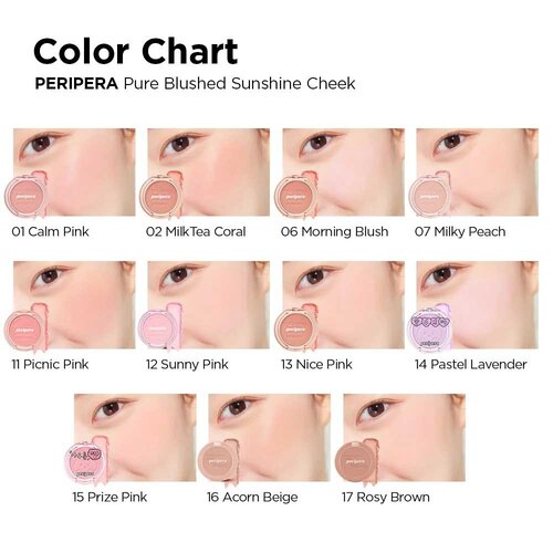 PERIPERA Pure Blushed Sunshine Cheek 4.2g PERIPERA Pure Blushed Sunshine Cheek 4.2g