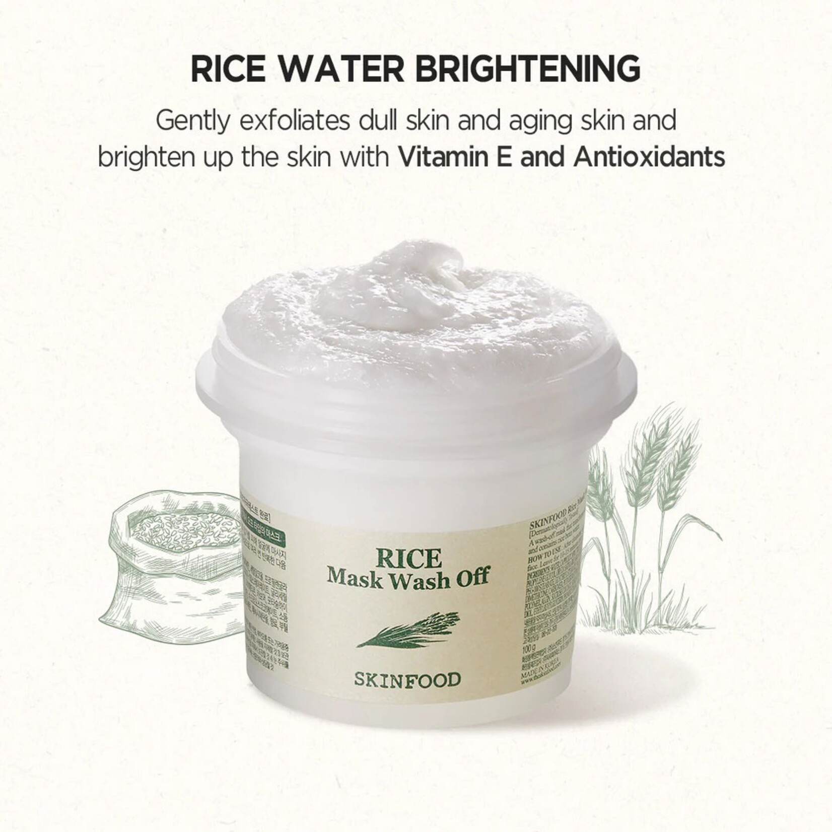 SKINFOOD Rice Mask Wash Off 120g