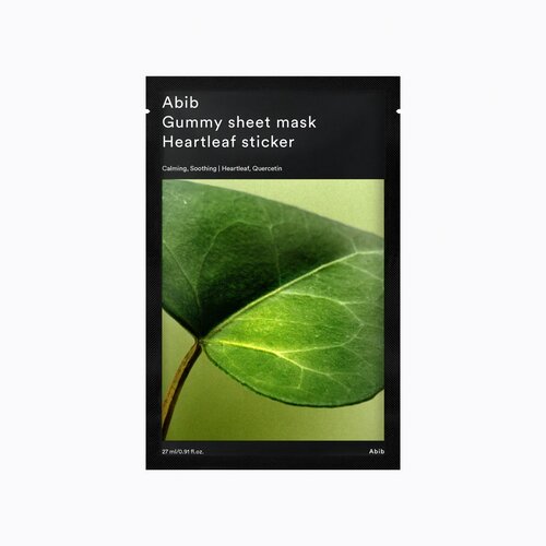 Abib Gummy Sheet Mask 1p #Heartleaf Sticker