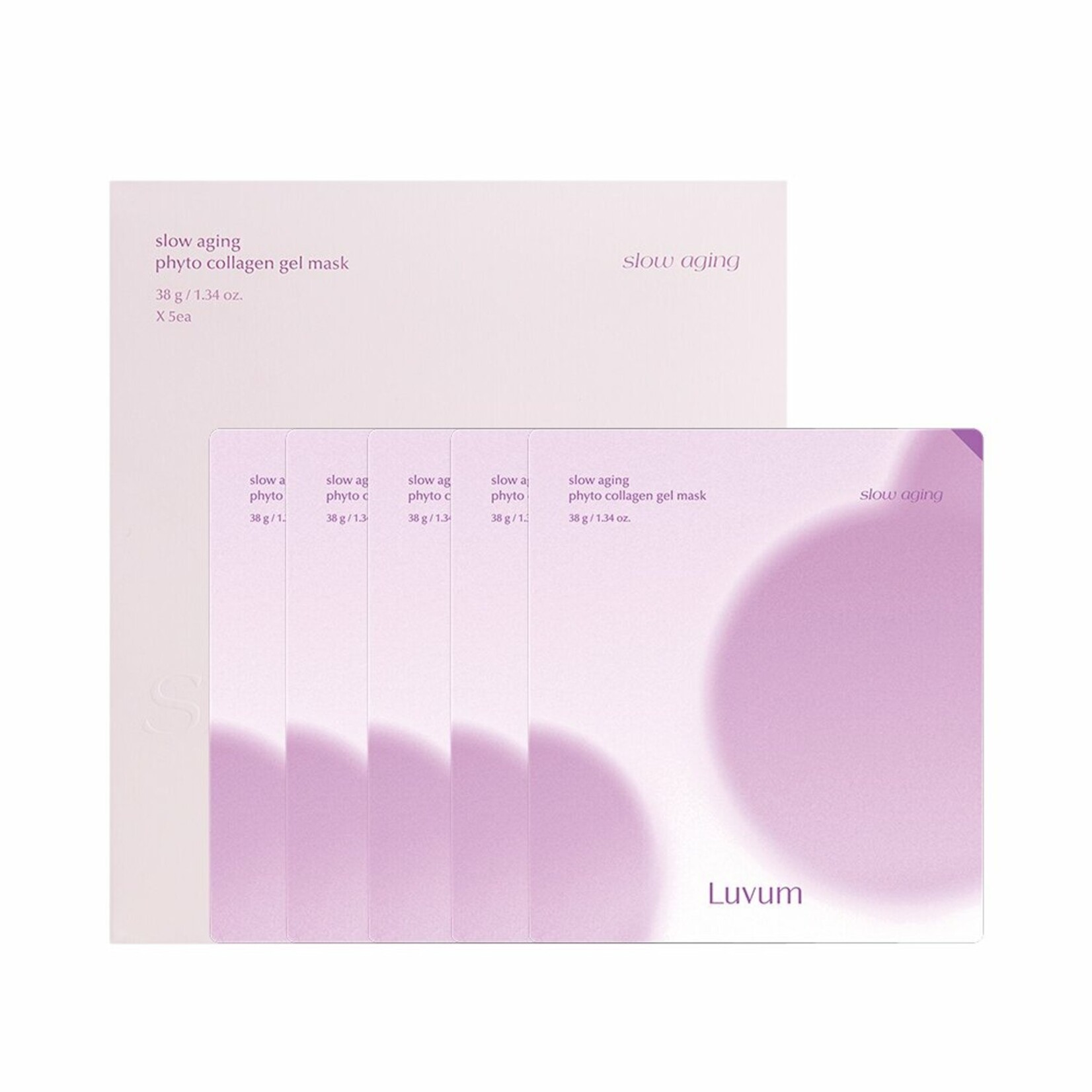 LUVUM Slow Aging Phyto Collagen Gel Mask 5pcs