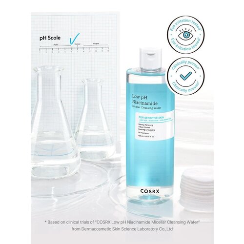 COSRX Low pH Niacinamide Micellar Cleansing Water 400mL COSRX Low pH Niacinamide Micellar Cleansing Water 400mL